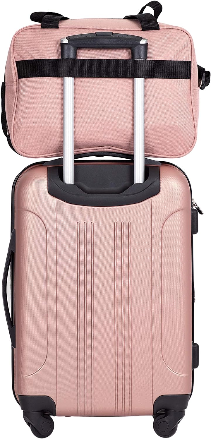 Travelers Club Midtown Hardside 4-Piece Luggage Travel Set， Tan - Image 2
